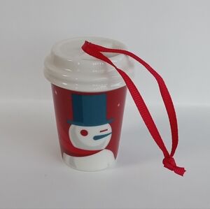 Starbucks Red Cup Christmas Tree Ornament Holiday 2012